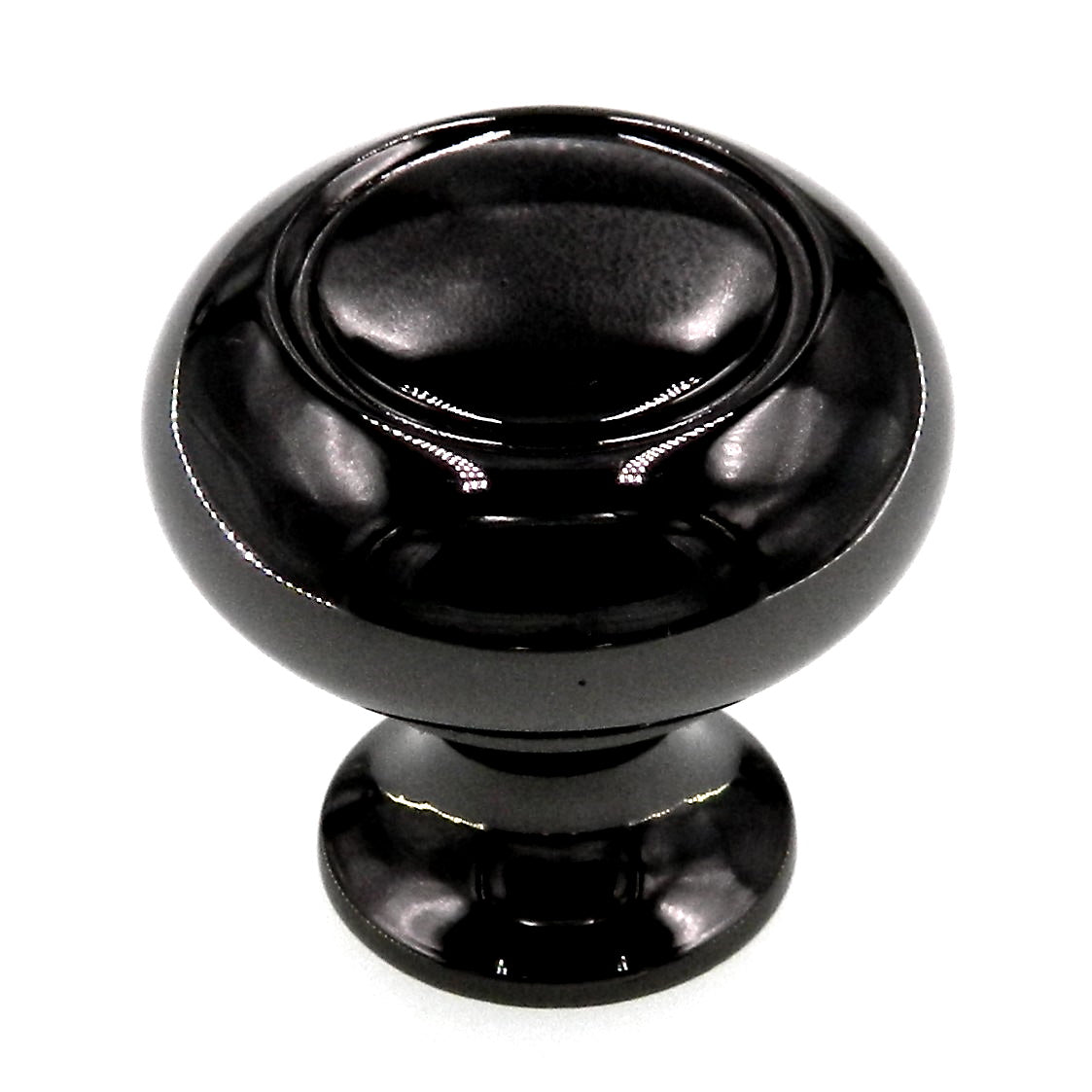 Amerock Allison Black Nickel 1 1/4 inch Round Cabinet Knob BP53011BN