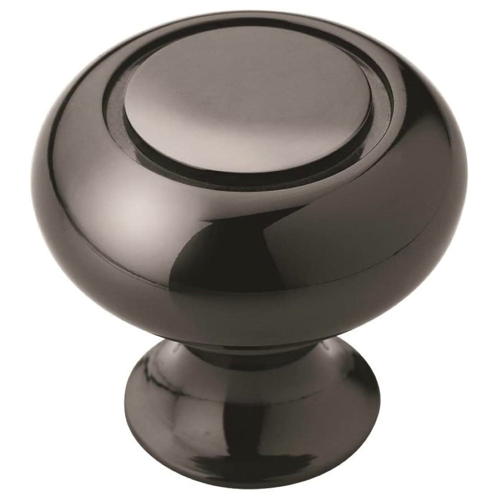 Amerock Allison Black Nickel 1 1/4 inch Round Cabinet Knob BP53011BN