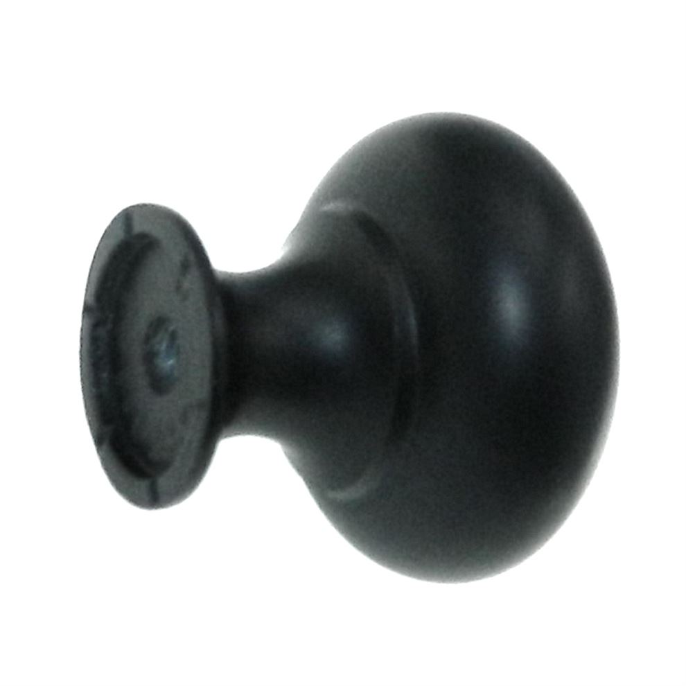 Amerock Everyday Heritage Matte Black 1 1/4" Round Cabinet Knob BP53011FB