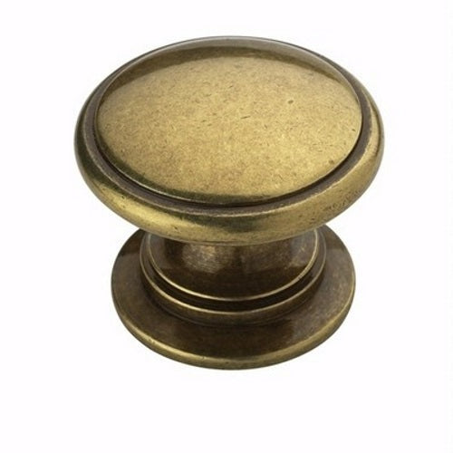 Amerock BP53012BB Allison Round Knob, 1-1/4-Inch, Burnished Brass