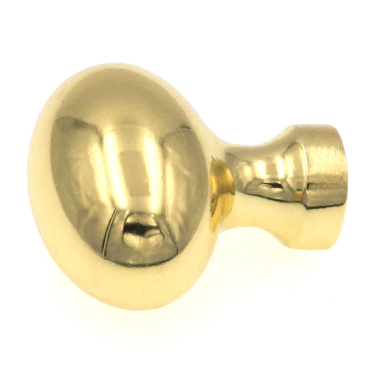 Amerock Allison BP530143 - Pomo ovalado para gabinete (latón pulido, 1 3/8 pulgadas)
