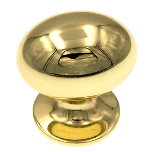Amerock Allison Polished Brass 1 3/8" Oval Cabinet Pull Knob BP530183