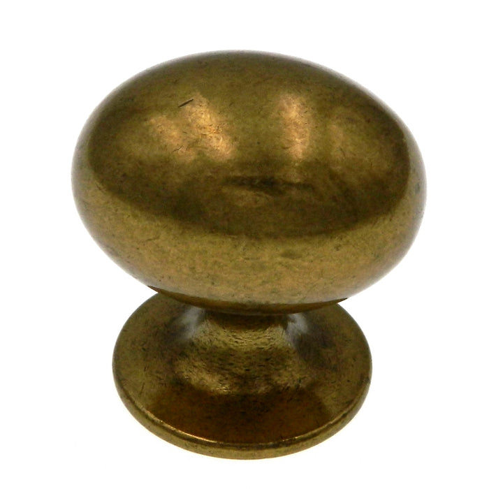 Amerock Allison 1 3/8" Burnished Brass Oval Cabinet Knob Pull BP53018-BB