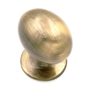 Amerock Elegant Brass 1 3/8" Elegant Brass Oval Smooth Cabinet Knob BP53018-EB