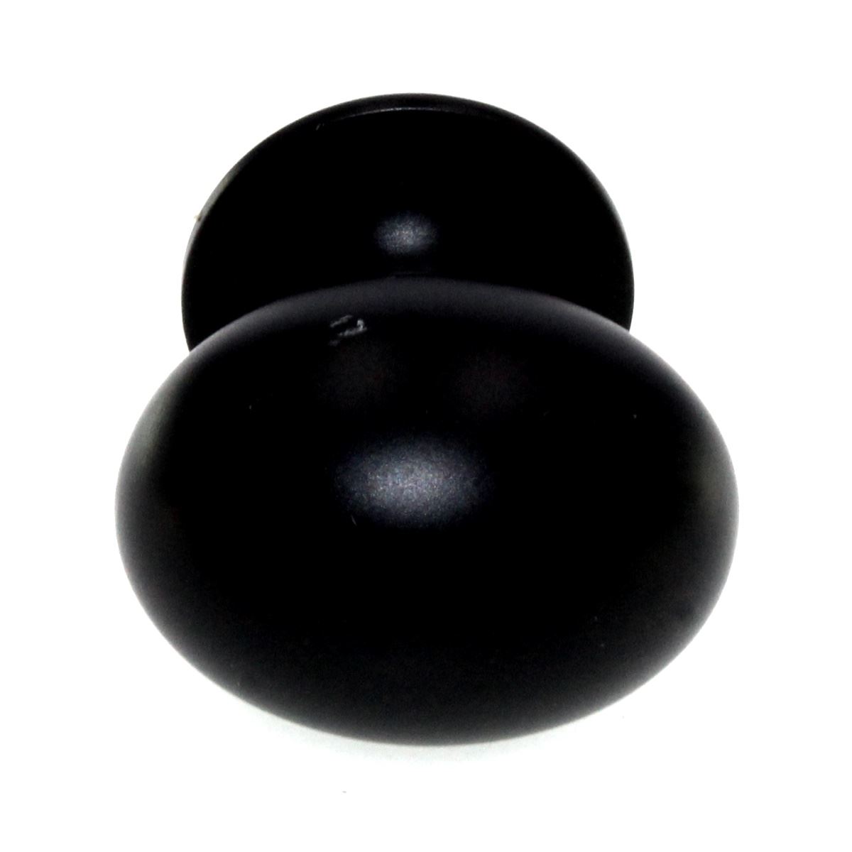 Amerock Everyday Heritage 1 3/8" Oval Egg Cabinet Knob Flat Black BP53018FB