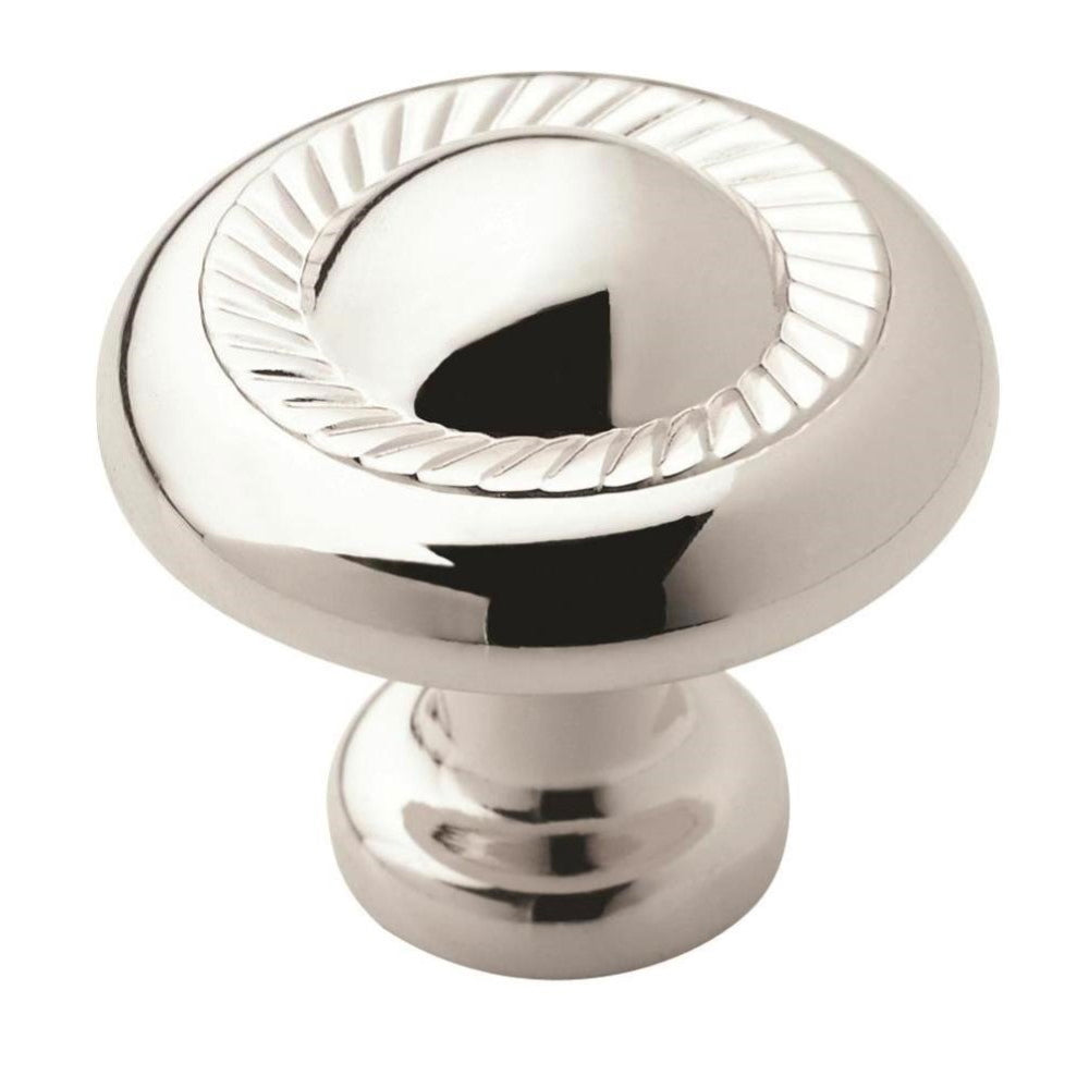 Amerock Allison BP5302226 - Pomo redondo para gabinete (cromo pulido, 1 1/4 pulgadas)