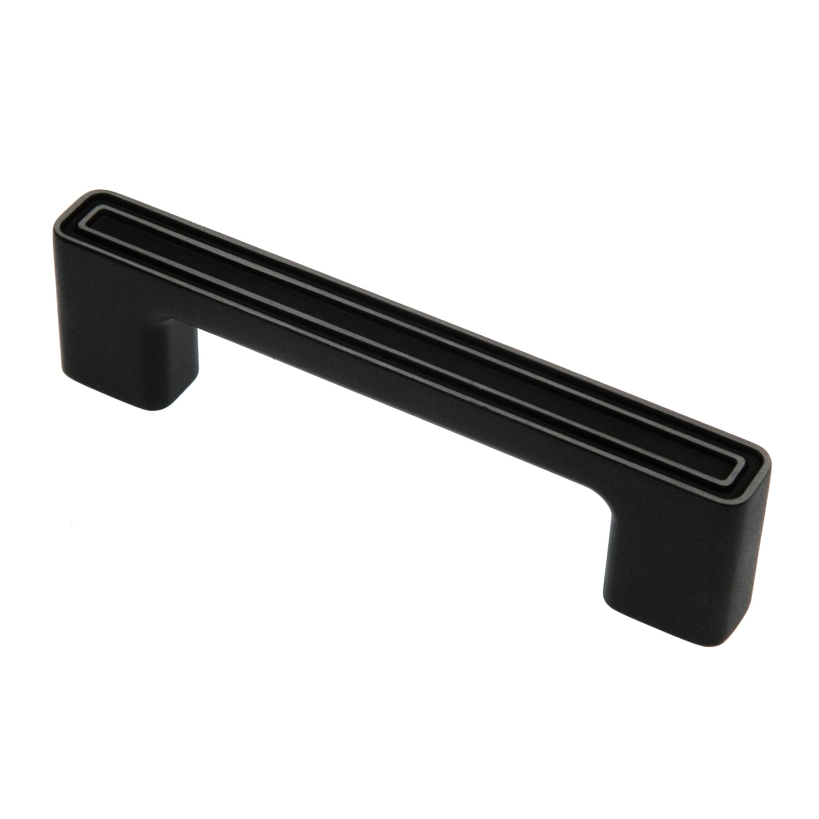 Amerock Polara Silvered Black 3 3/4" (96mm) Center to Center Cabinet Handle Pull BP53026SBK