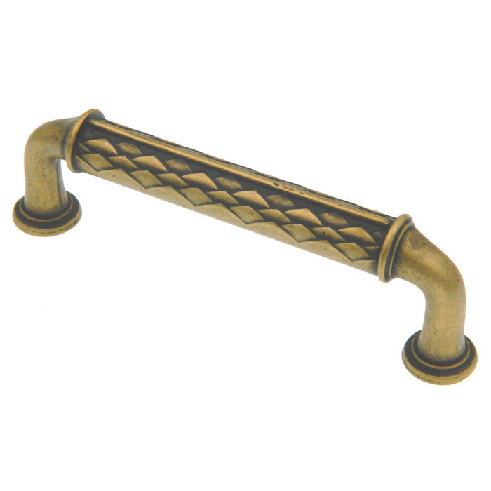 Amerock Padma Distressed Brass 3 3/4" (96mm) Center to Center Cabinet Handle Pull BP53028DBS