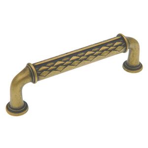 Amerock Padma Distressed Brass 3 3/4" (96mm) Center to Center Cabinet Handle Pull BP53028DBS