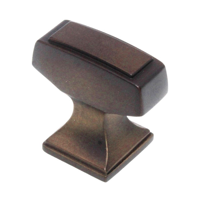 Amerock Mulholland BP53029GB - Pomo rectangular para gabinete (1 1/4"), bronce dorado