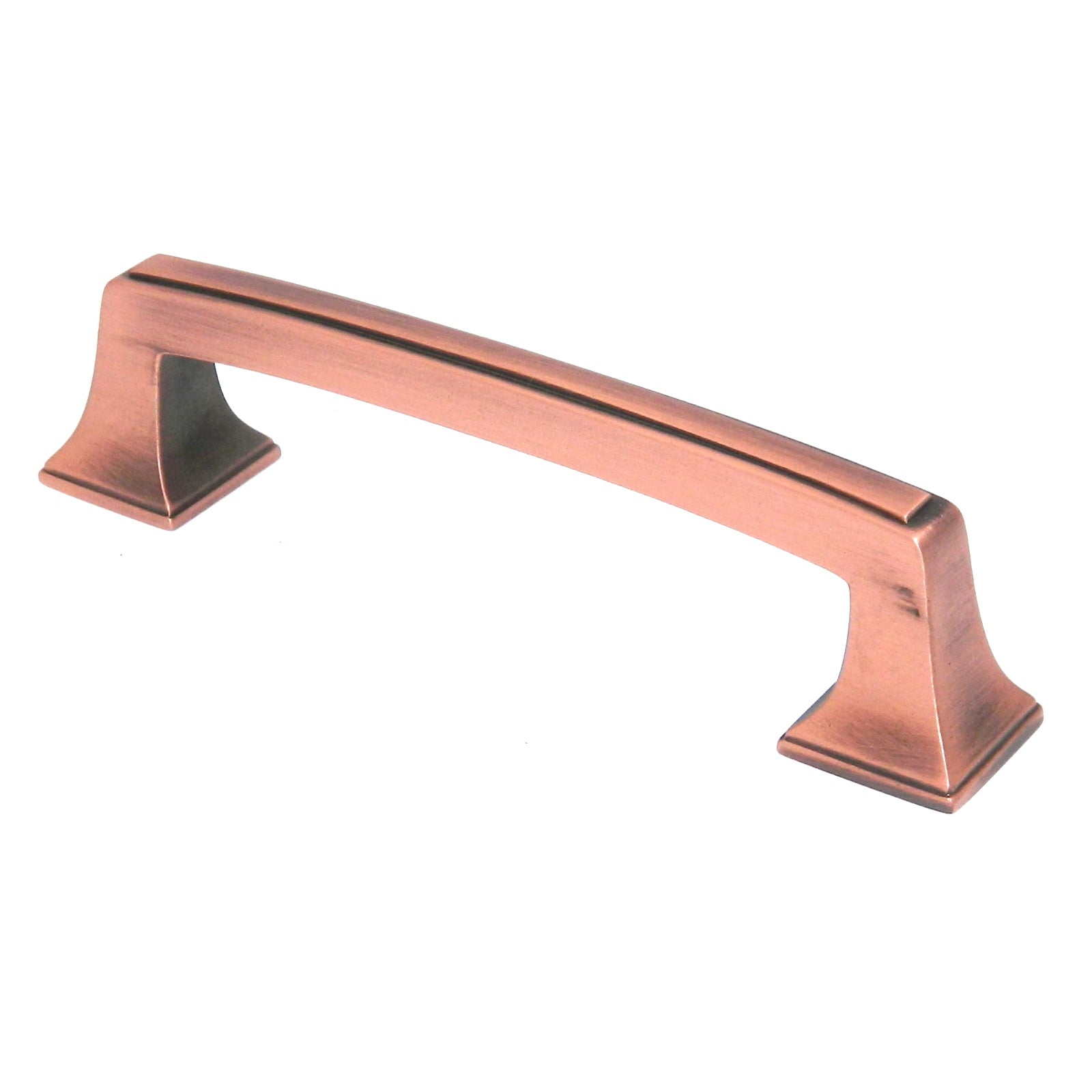 Amerock Mulholland Tirador de manija de gabinete de centro a centro de cobre cepillado de 3 3/4" (96 mm) BP53031BC