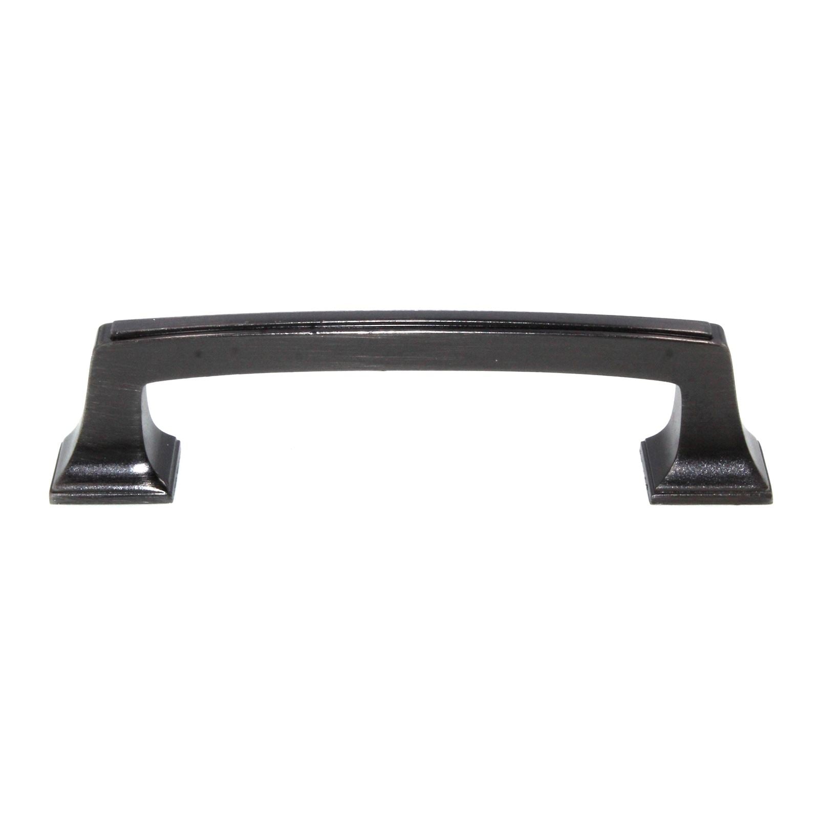 Amerock Mulholland 3 3/4" (96mm) Ctr Cabinet Arch Pull Gunmetal BP53031GM