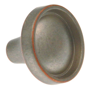 Amerock Odeon Weathered Nickel Copper 1 1/4" Round Cabinet Pull Knob BP53041WNC