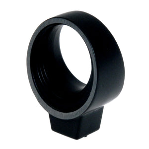 Amerock Sonara BP53045SBK - Tirador de anillo redondo negro plateado de 1.0 in