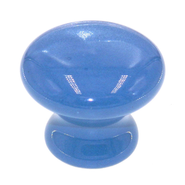 Amerock Ceramics BP5322-BG - Pomo redondo para gabinete, color azul claro, 1 1/2"