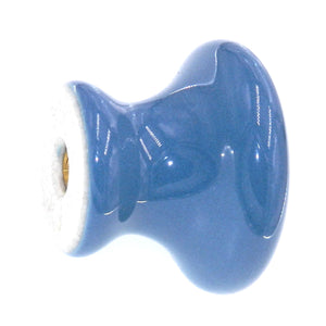 Amerock Ceramics Light Blue 1 1/2" Round Cabinet Knob BP5322-BG
