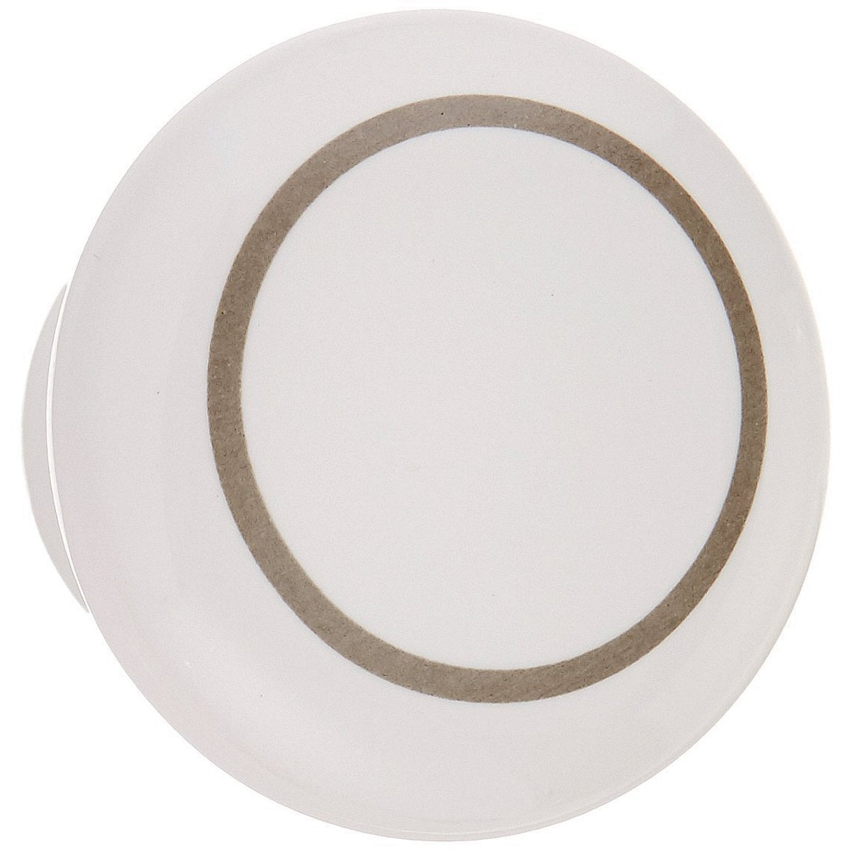 Amerock BP5322-GC White with Gray Circle 1 1/2" Round Cabinet Knob Pulls