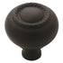 Amerock Allison Flat Black 1 1/4 inch Round Cabinet Knob BP53471FB