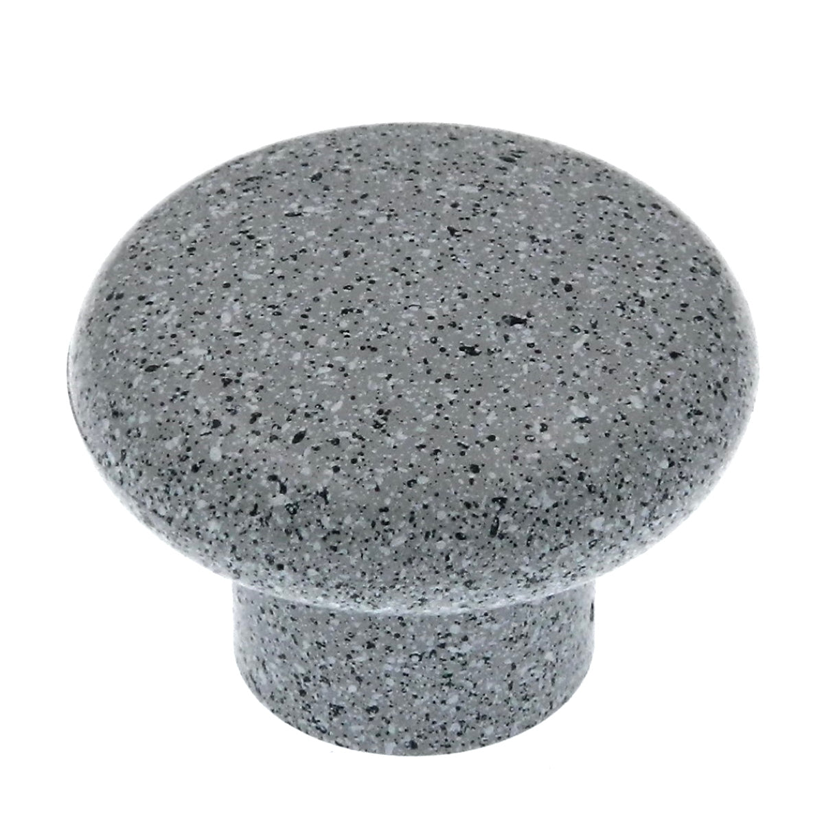 Amerock Plastics BP5421-SPG - Perilla de plástico para gabinete redondo de granito gris de 1 1/4"