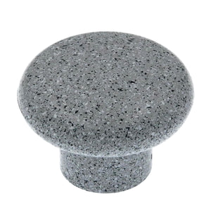 Amerock Plastics 1 1/4" Grey Granite Round Cabinet Plastic Knob BP5421-SPG