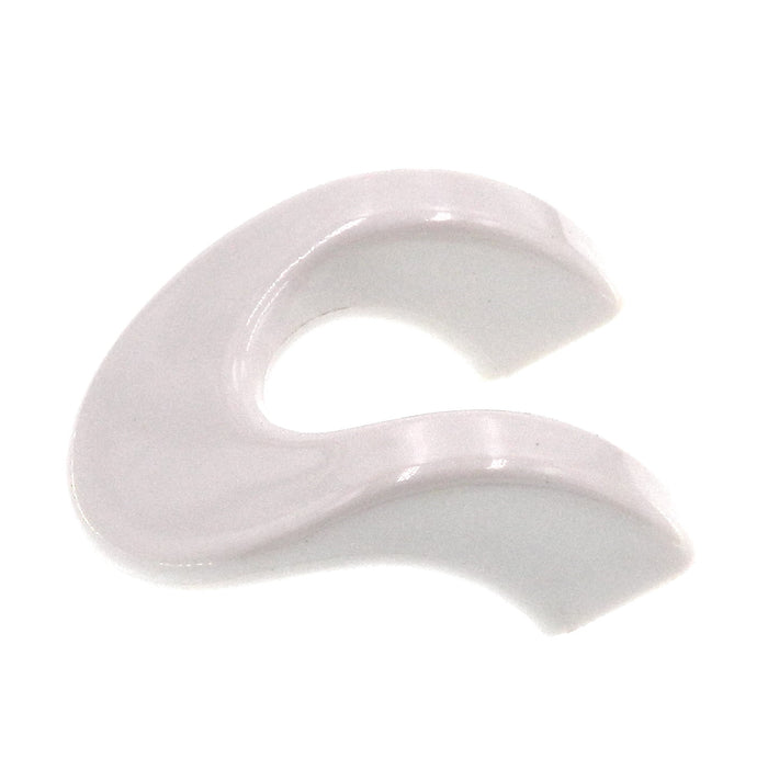 Amerock Plastics BP5422-54 - Tirador de dedo para gabinete, color blanco, 1 1/4"