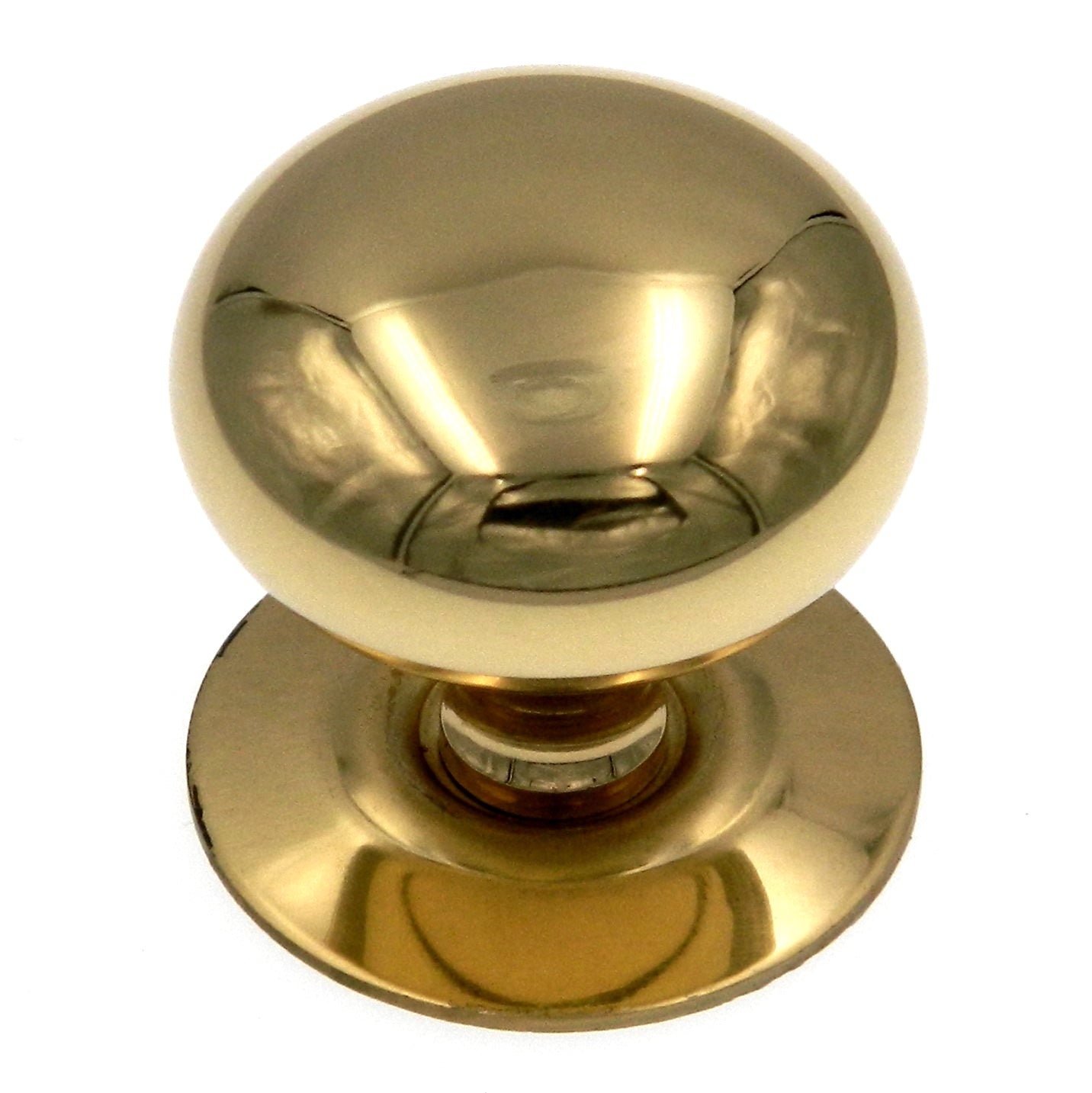 Amerock Allison Solid Brass Designer 1 1/4" Round Knob with Backplate 543