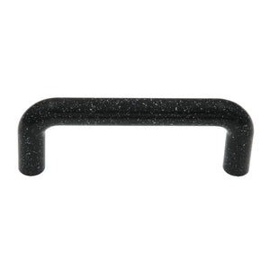 Amerock Plastics BP5430-SPB - Tirador de alambre para gabinete de arco de plástico liso, color negro moteado, 3"