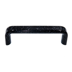 Amerock Plastics Black 3 3/4" (96mm)cc Granite Pattern Cabinet Handle BP5436-SPB