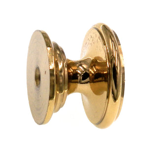 Amerock Metals Bright Brass 1-1/8" Round Cabinet Knob Pull BP5529-3