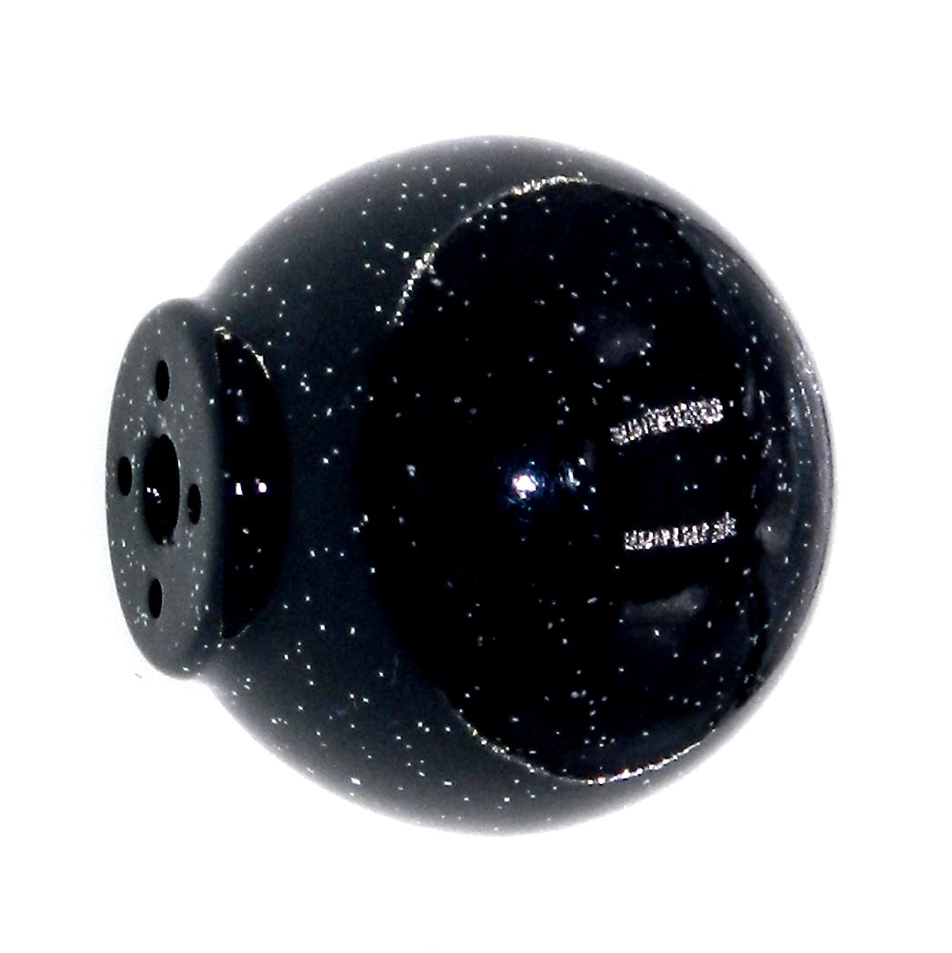 Amerock Plastics BP5531-SPKC - Tirador redondo para gabinete, color negro moteado, 1-1/4"