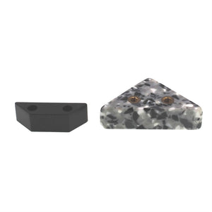Amerock Speckled Gray 5/8" Ctr. Triangle Cabinet Finger Pull BP5534SPG