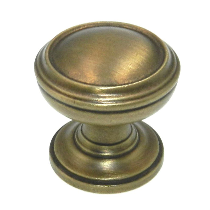 Oil Rubbed Bronze Kitchen Cabinet Knobs - Round Ringed Drawer