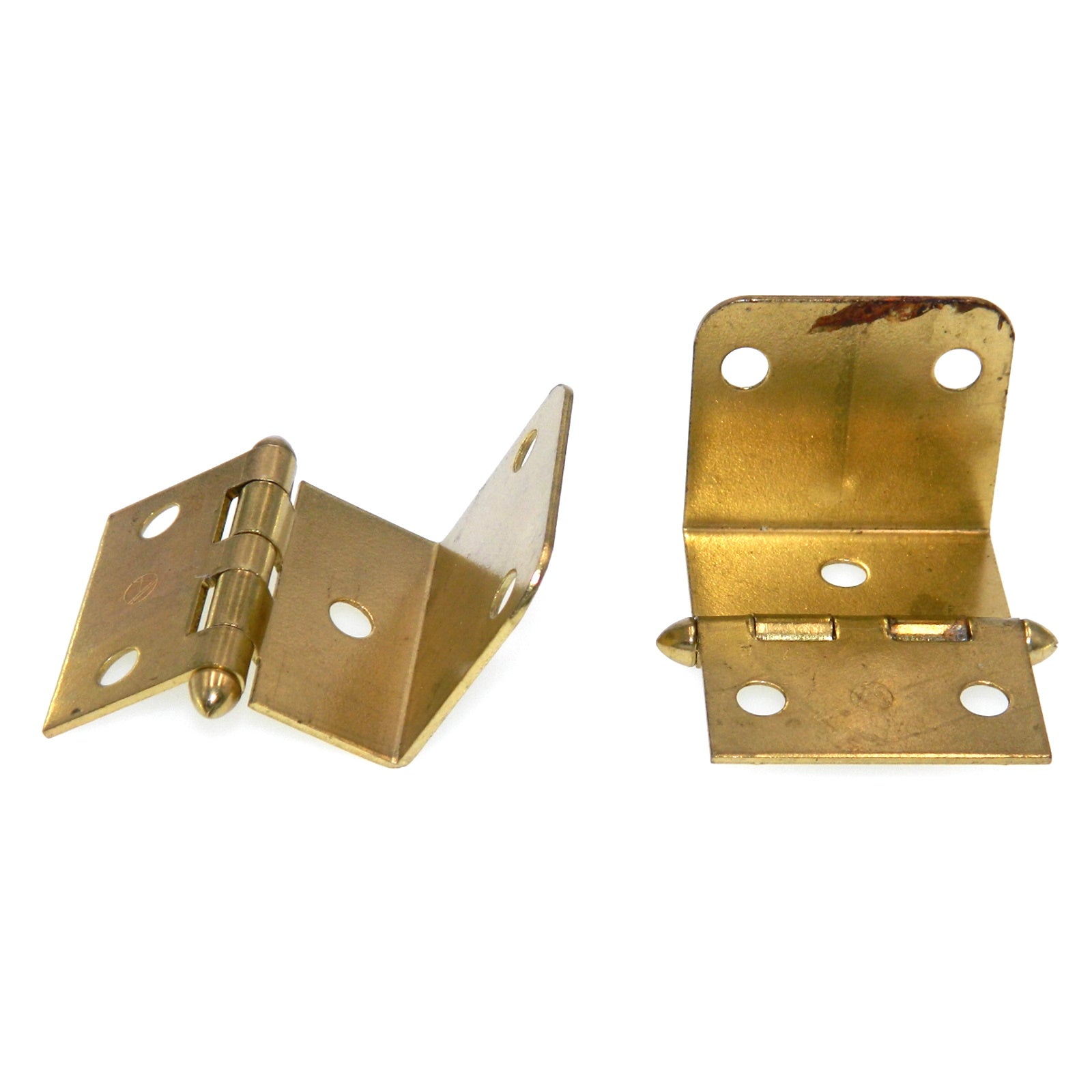 Vintage Amerock Brass Full Inset Hinge 3/4" Full Wrap Bullet Tip BP5988-M3