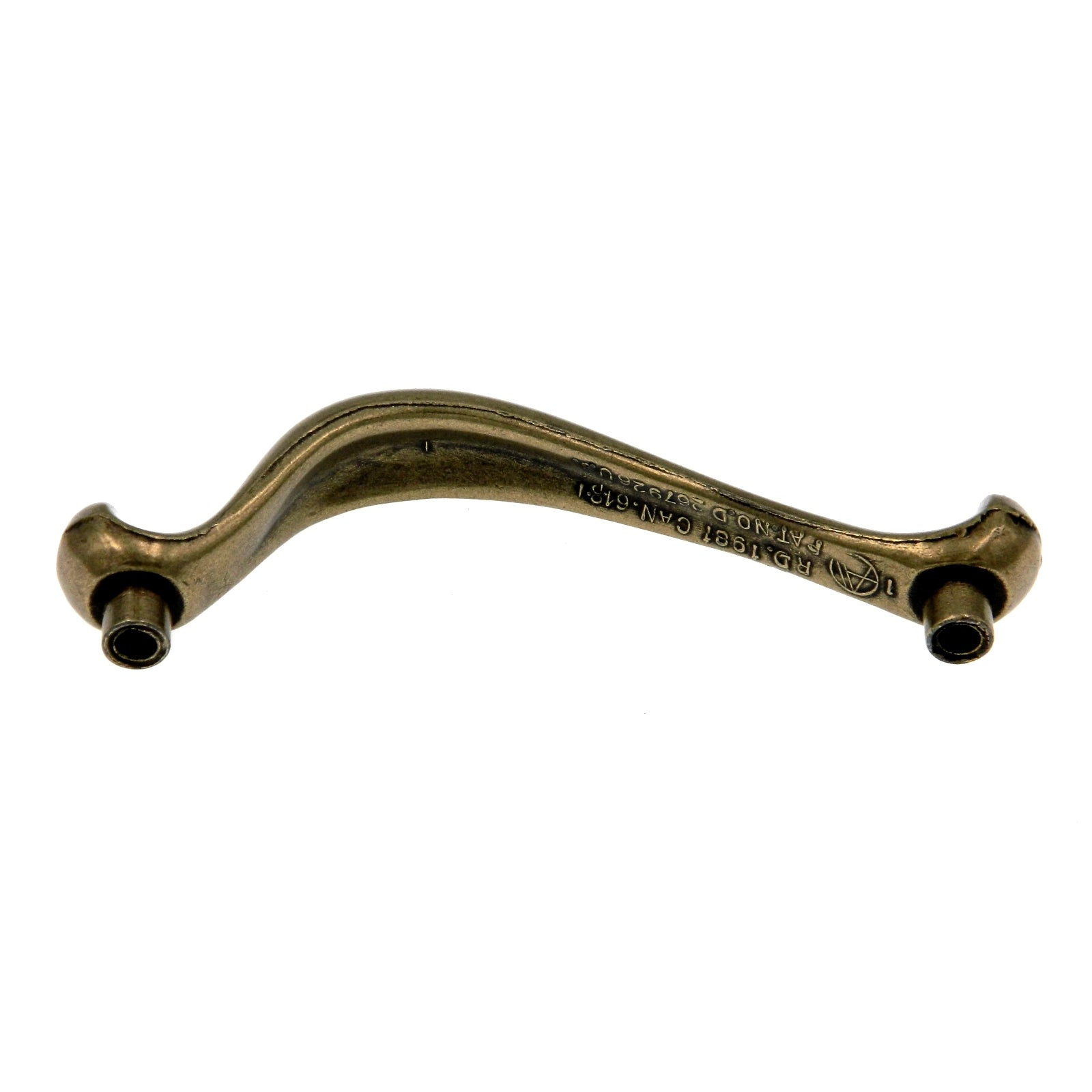 Amerock BP648-BB Tiradores de manija para gabinete de jarra de latón bruñido de 3 "cc