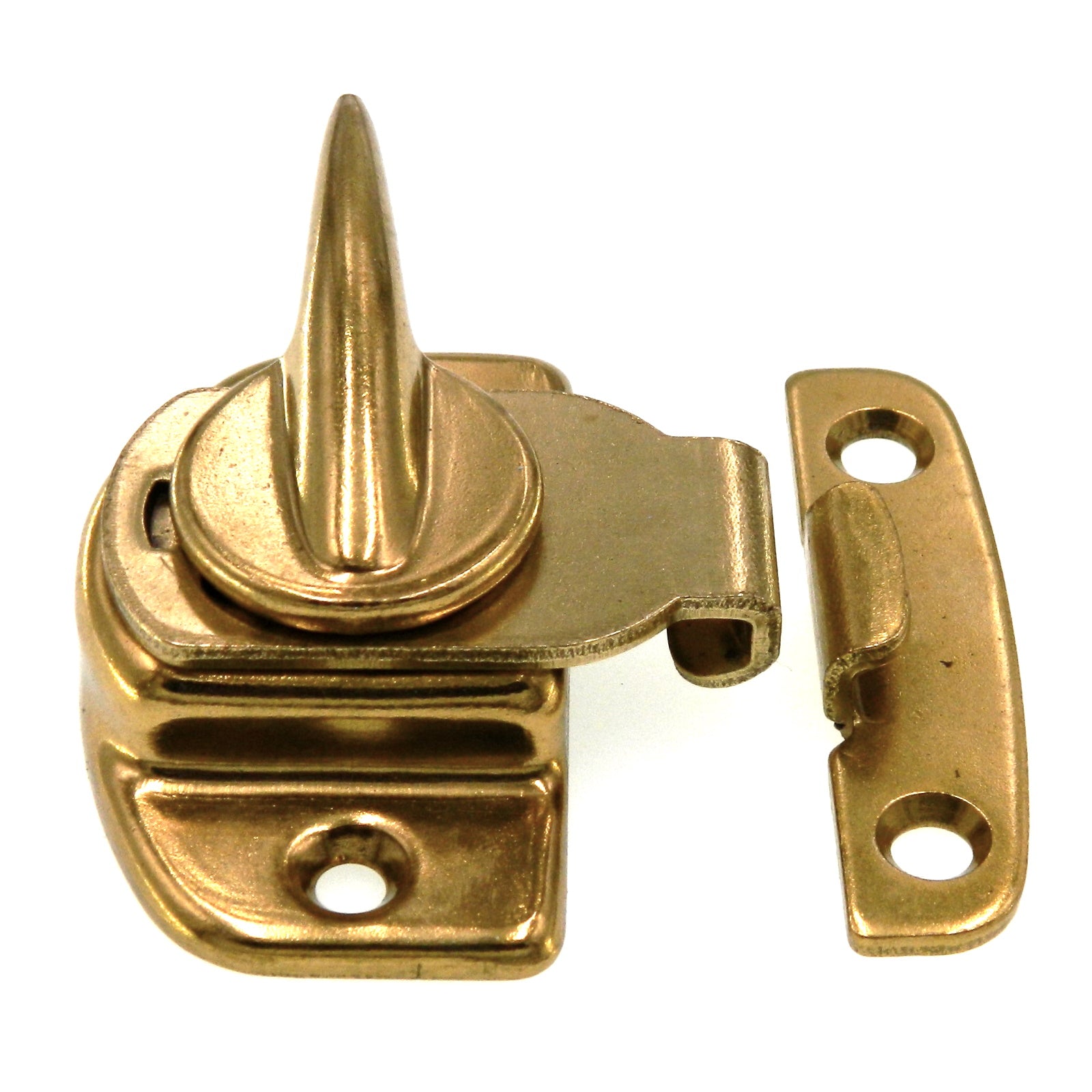 Amerock Window 2 1/2" Sash Lock in Polished Brass Steel, BP7020-3