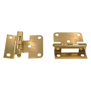 Amerock Polished Brass Part. Wrap Hinges 1/4" Overlay Non Self-Closing BP70382-3