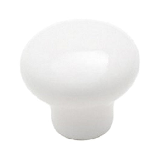 Amerock Ceramics BP70634-30 - Pomo redondo de porcelana para gabinete, color blanco, 1.0 in