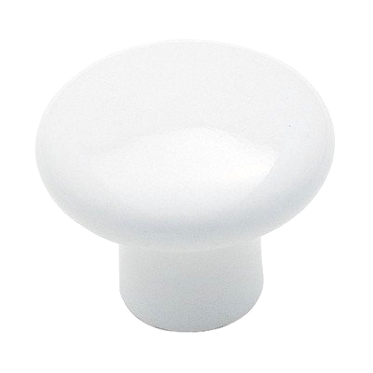 Paquete de 3 perillas de porcelana para gabinete Amerock Hardware BP70635-30, color blanco, 1 3/16 pulgadas