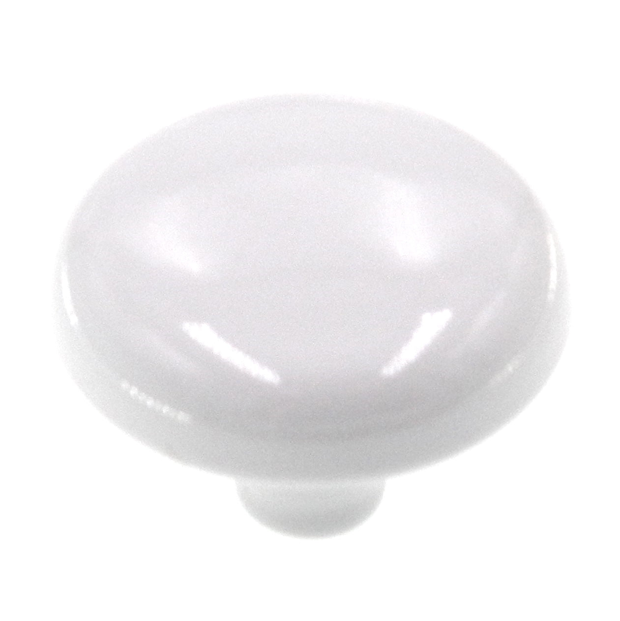 Vintage Amerock Shenandoah Gloss White 1 1/4" Round Cabinet Knob BP710-GW