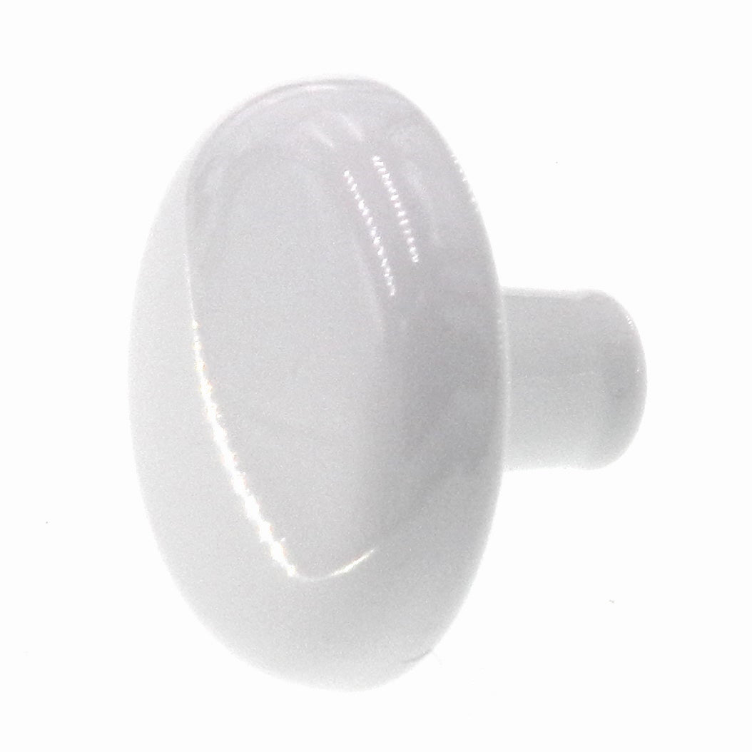 Vintage Amerock Shenandoah Gloss White 1 1/4" Round Cabinet Knob BP710-GW