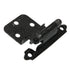 Par de bisagras de gabinete de hierro forjado Amerock BP7128WI con cierre automático de 3/8"