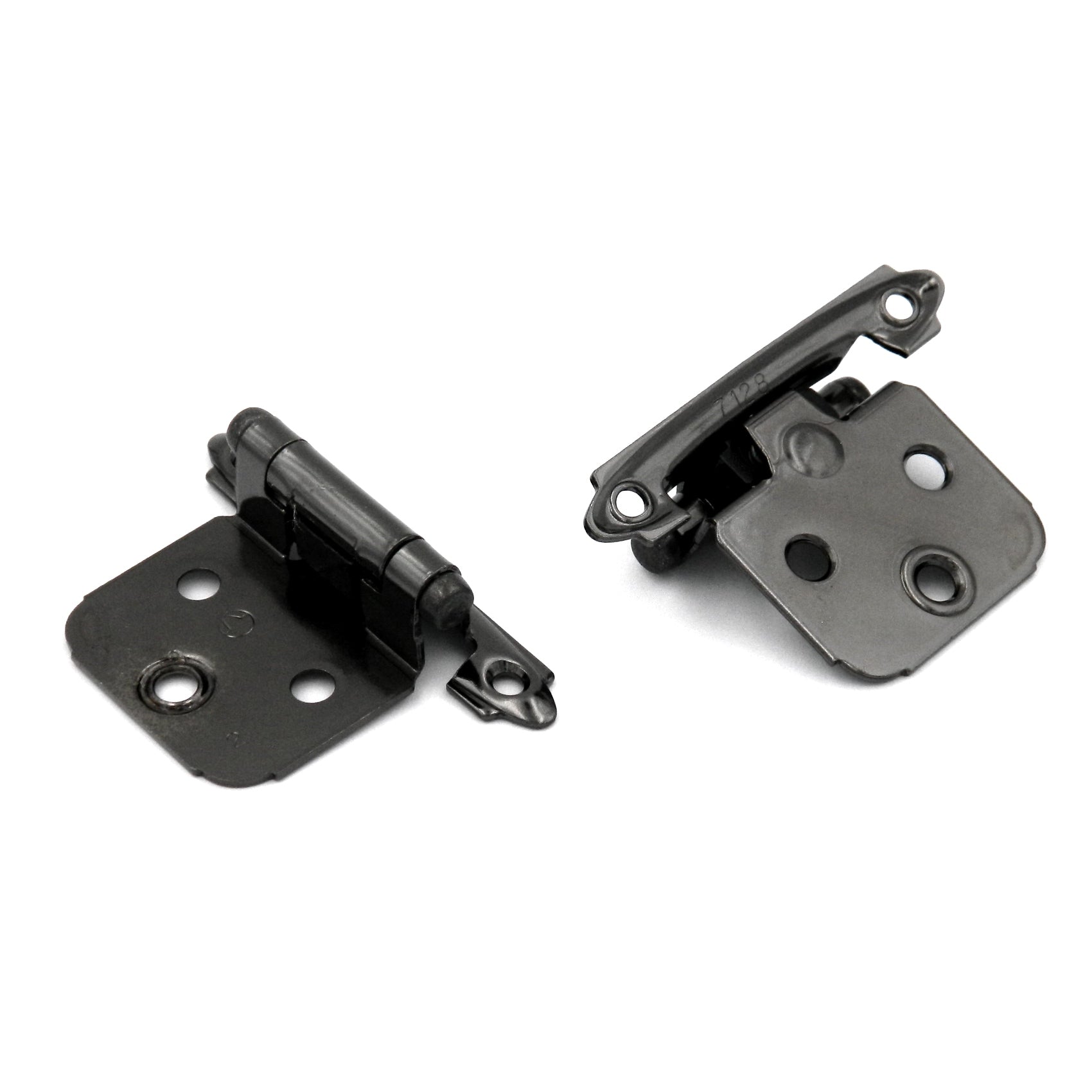 Par de bisagras variables decorativas de cierre automático Amerock BP7139-BN