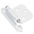 Pair of White Self-Closing Overlay Face Mount Cabinet Hinges Amerock BP7139-W