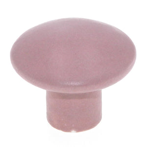 Amerock Ceramics BP72002-BLSH - Tirador redondo para gabinete, color rubor mate, 1 3/8 pulgadas