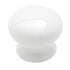 Set of 2 Amerock 1" White Porcelain Mushroom Cabinet Knob Pulls BP724-30