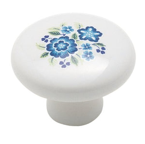 Amerock Ceramics 1 1/4" White Porcelain Mushroom Cabinet Knob Pull BP725A-CW1