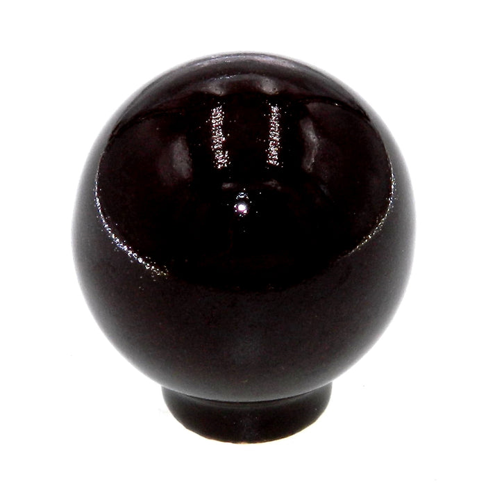 Vintage Amerock porcelana marrón oscuro 1 1/4" perilla redonda del gabinete BP727A-BN