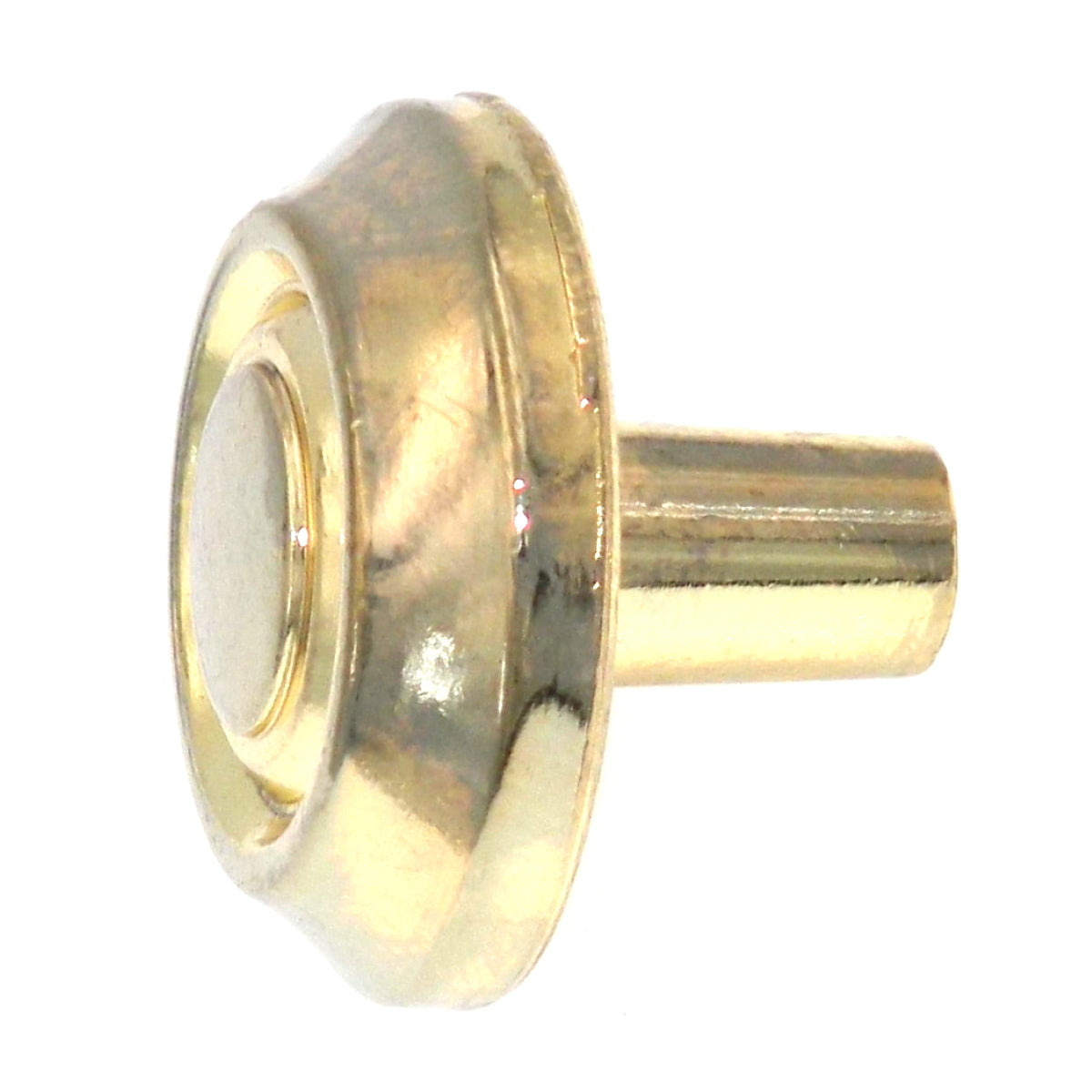 Amerock BP728-3 Tiradores de perilla de gabinete Viscount de latón macizo de latón pulido de 1 1/4"