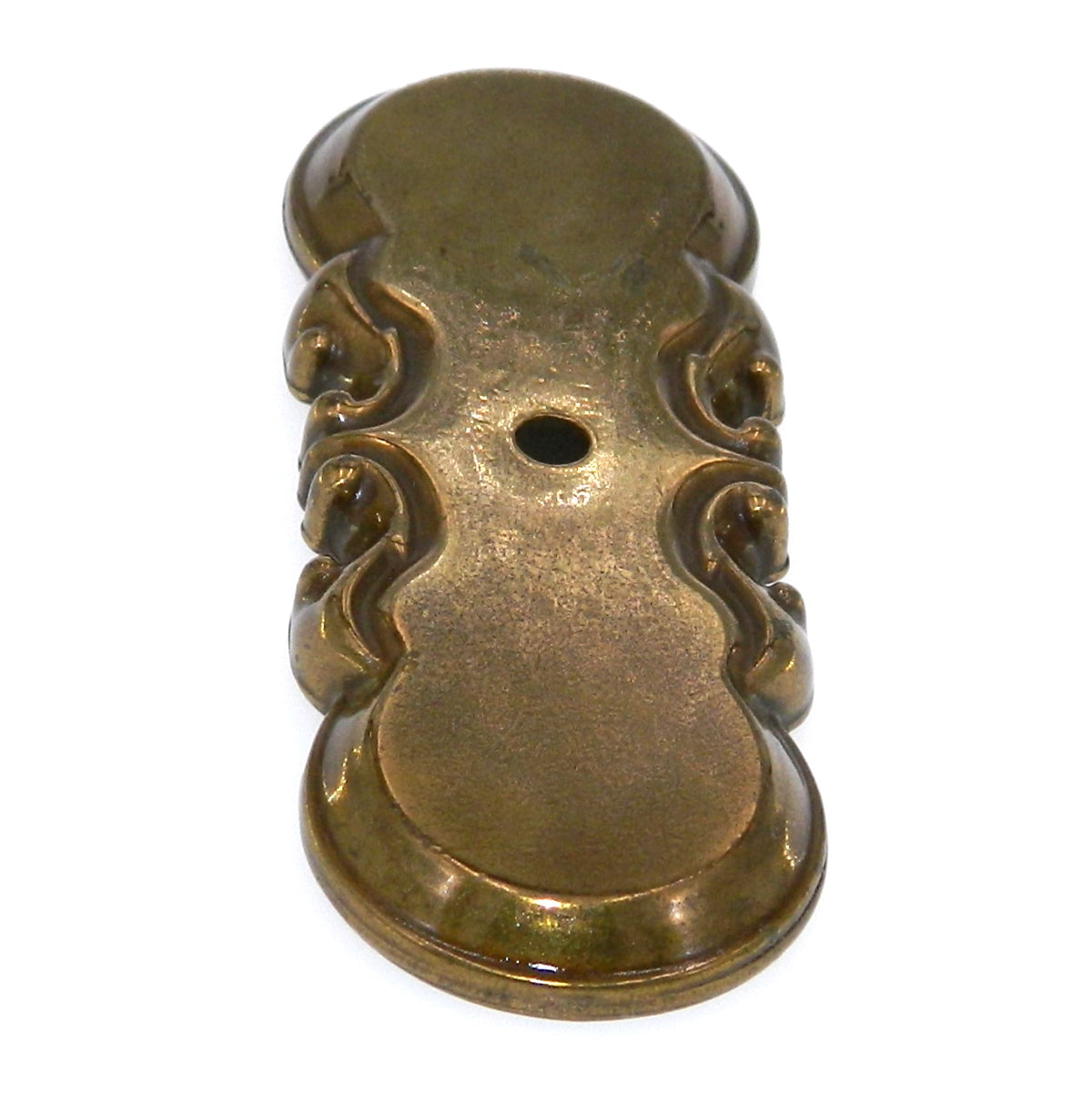 Vintage Amerock Chatsworth Burnished Brass 3" Cabinet Knob Backplate BP741-R1