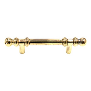 Vintage Amerock Charter Polished Brass 3" Ctr. Cabinet Handle Bar Pull BP743-3